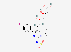 Two-dimensional chemical structure of Rosuvastatin Impurity 80, CAS 1584149-34-7