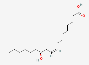 Two-dimensional chemical structure of Ricinoleic Acid