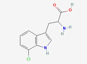 Two-dimensional chemical structure of 7-Chlorotryptophan
