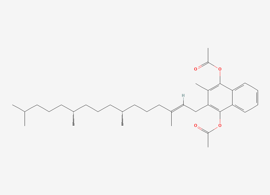 Two-dimensional chemical structure of Dihydrovitamin K1 Diacetate, CAS 604-87-5