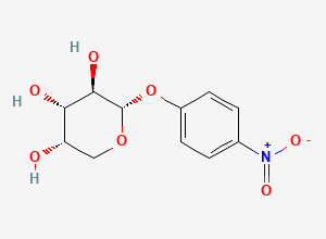 Two-dimensional chemical structure of 4-nitrophenyl alpha-L-arabinopyranoside