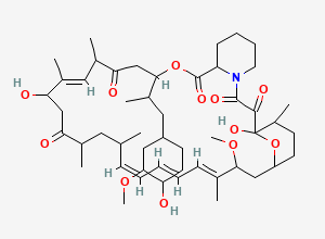 Two-dimensional chemical structure of 27-demethoxyrapamycin, CAS 83482-58-0