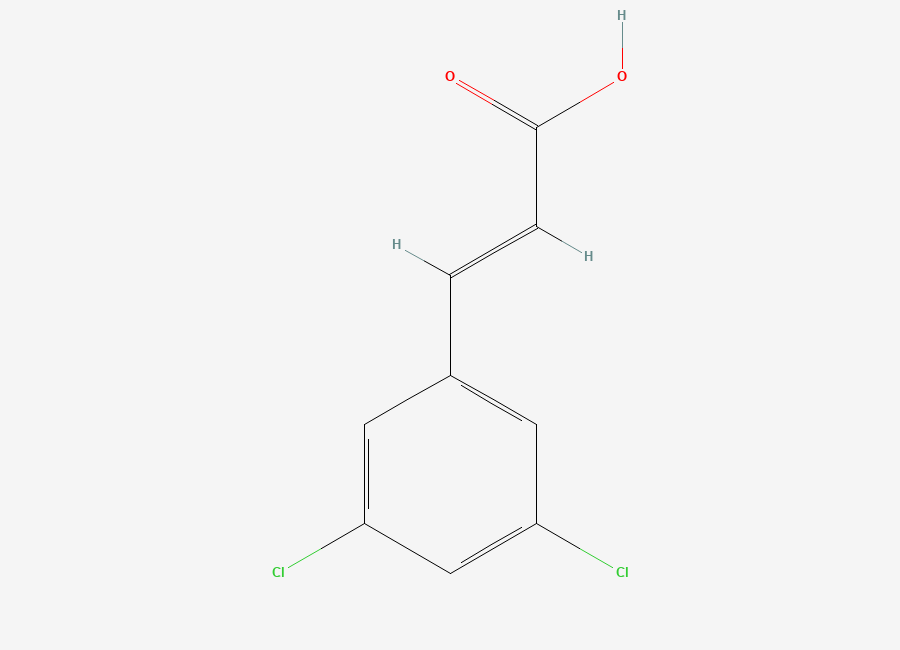 Two-dimensional chemical structure of 3-(3,5-Dichlorophenyl)acrylic acid