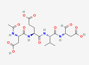 Two-dimensional chemical structure of Ac-DEVD-CHO
