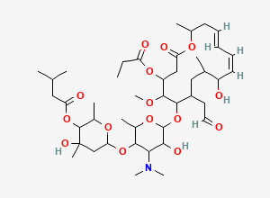Two-dimensional chemical structure of Josamycin EP Impurity E, CAS 40615-47-2