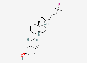 Two-dimensional chemical structure of 25-Fluorocholecalciferol