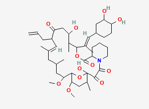 Two-dimensional chemical structure of 31-O-Desmethyl Tacrolimus Impurity, CAS 135635-47-1
