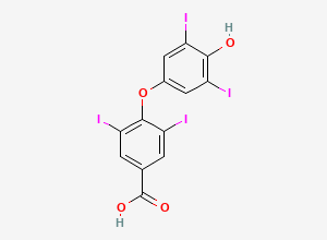 Two-dimensional chemical structure of Levothyroxine EP Impurity H/T4-Benzonic Acid / Levothyroxine Benzoic Acid Impurity, CAS 2055-97-2