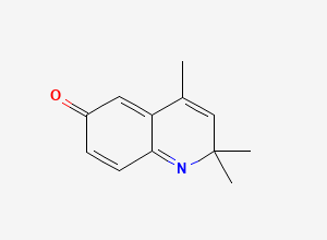 Two-dimensional chemical structure of 2,6-Dihydro-2,2,4-trimethyl-6-quinolone, CAS 4071-18-5