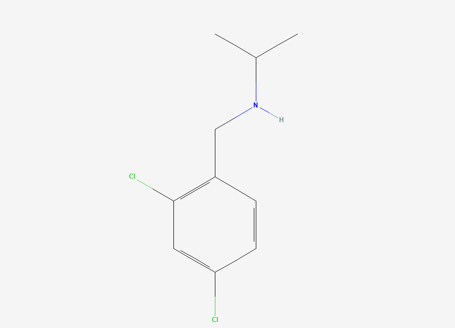 Two-dimensional chemical structure of 2,4-Dichloro-N-isopropylbenzylamine
