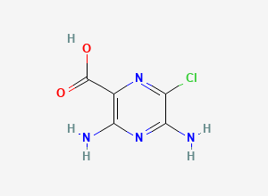 Two-dimensional chemical structure of Amiloride EP Impurity B (Free Base), CAS 4878-36-8