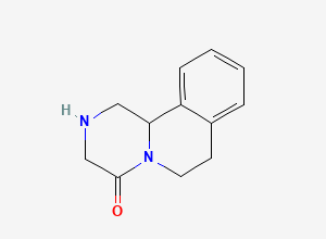 Two-dimensional chemical structure of Praziquantel Descyclohexylcarbonyl Impurity/ Praziquanamine, CAS 61196-37-0