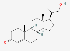 Two-dimensional chemical structure of 21-Hydroxy-20-methylpregn-4-en-3-one