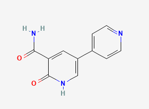 Two-dimensional chemical structure of Amrinone Related Compound A/ Inamrinone Related Compound A, CAS 62749-46-6