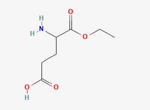 Two-dimensional chemical structure of 4-Amino-5-ethoxy-5-oxopentanoic acid
