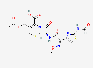 Two-dimensional chemical structure of Cefotaxime EP Impurity C