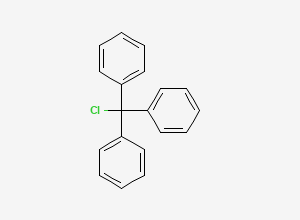 Two-dimensional chemical structure of Trityl Chloride, CAS 76-83-5
