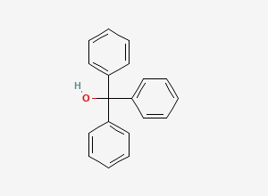 Two-dimensional chemical structure of Olmesartan Trityl Alcohol, CAS 76-84-6