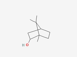 Two-dimensional chemical structure of Borneol, CAS 507-70-0