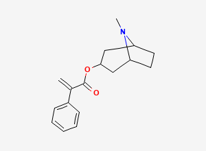 Two-dimensional chemical structure of Atropine EP Impurity A (Base) / Hyoscyamine EP Impurity G / Apoatropine, CAS 500-55-0