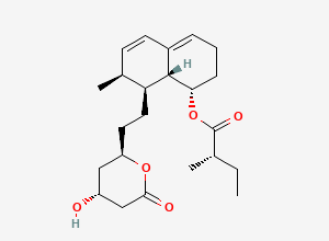 Two-dimensional chemical structure of Mevastatin