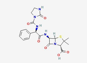 Two-dimensional chemical structure of Azlocillin