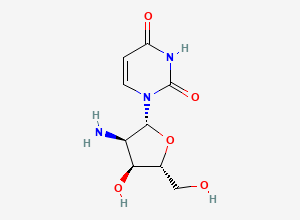 Two-dimensional chemical structure of 2'-Amino-2'-deoxyuridine