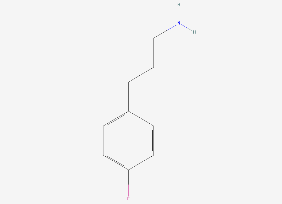 Two-dimensional chemical structure of 3-(4-Fluorophenyl)propan-1-amine