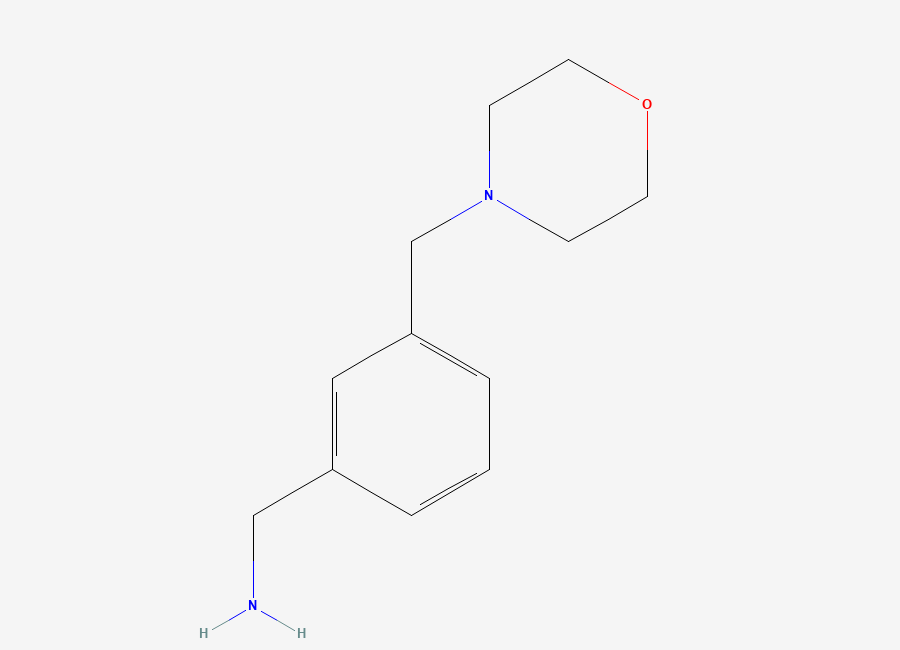 Two-dimensional chemical structure of 3-Morpholin-4-ylmethyl-benzylamine