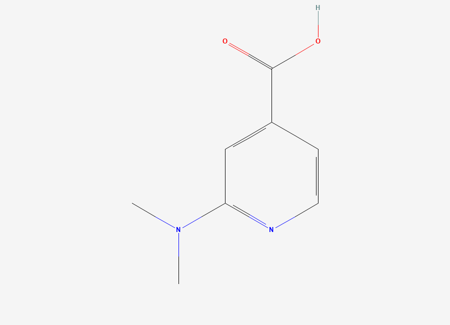 Two-dimensional chemical structure of 2-Dimethylamino-isonicotinic acid