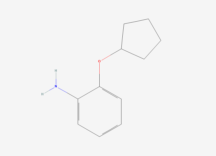 Two-dimensional chemical structure of 2-(Cyclopentyloxy)aniline