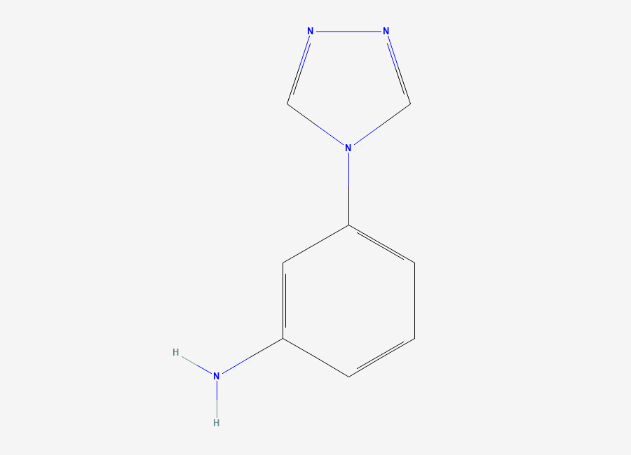 Two-dimensional chemical structure of 3-(4H-1,2,4-triazol-4-yl)aniline
