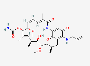 Two-dimensional chemical structure of Tanespimycin