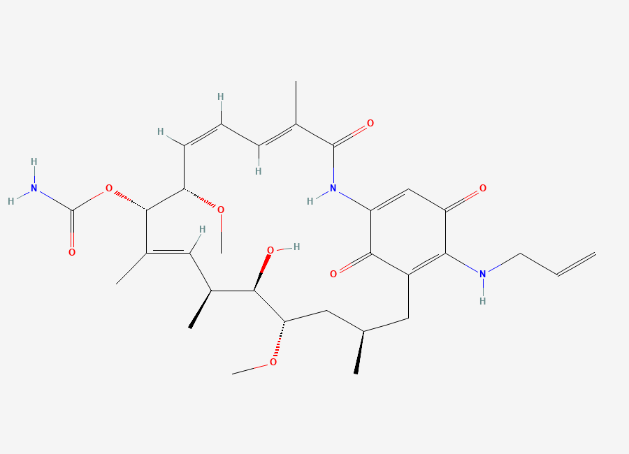 Two-dimensional chemical structure of Tanespimycin