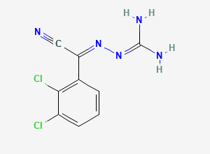 Two-dimensional chemical structure of Lamotrigine EP Impurity B/ (E)-Isomer Of Iminoguanidine For Lamotrigine (Free Base), CAS 94213-24-8