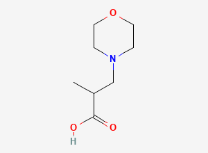 Two-dimensional chemical structure of 2-Methyl-3-morpholin-4-ylpropanoic acid