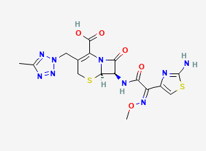 Two-dimensional chemical structure of Cefteram, CAS 82547-58-8