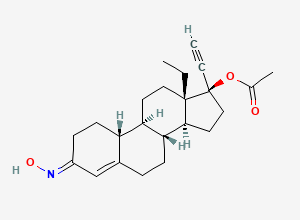 Two-dimensional chemical structure of Norgestimate, CAS 35189-28-7