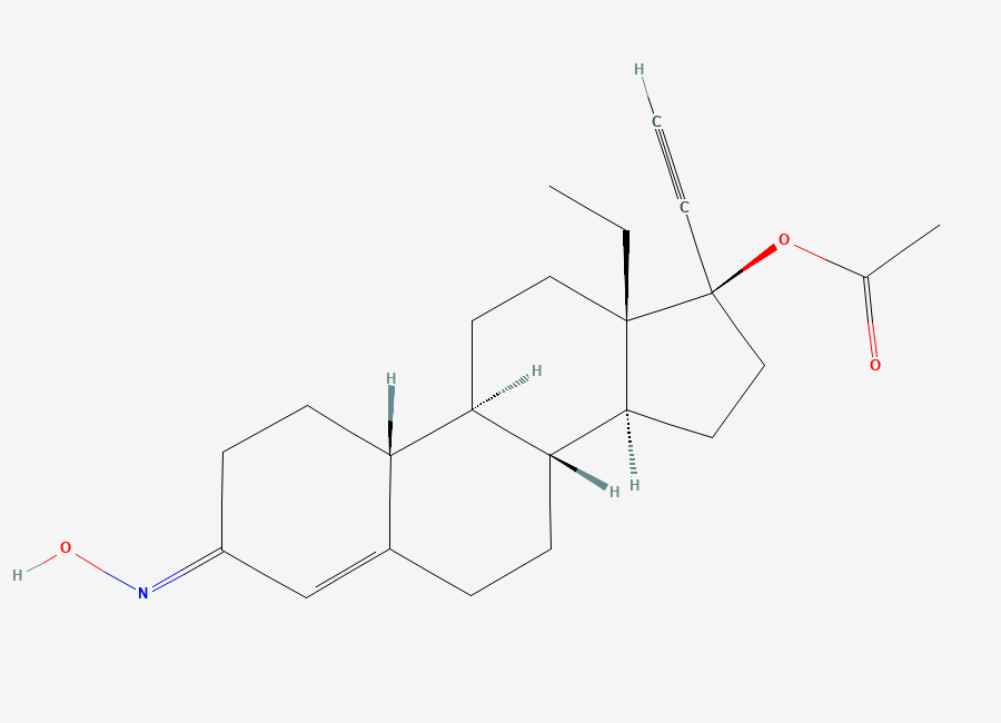 Two-dimensional chemical structure of Norgestimate, CAS 35189-28-7