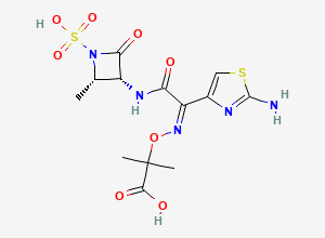 Two-dimensional chemical structure of Cis-Aztreonam