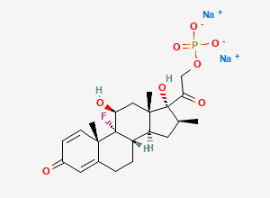 Two-dimensional chemical structure of Dexamethasone Sodium Phosphate EP Impurity B, CAS 151-73-5