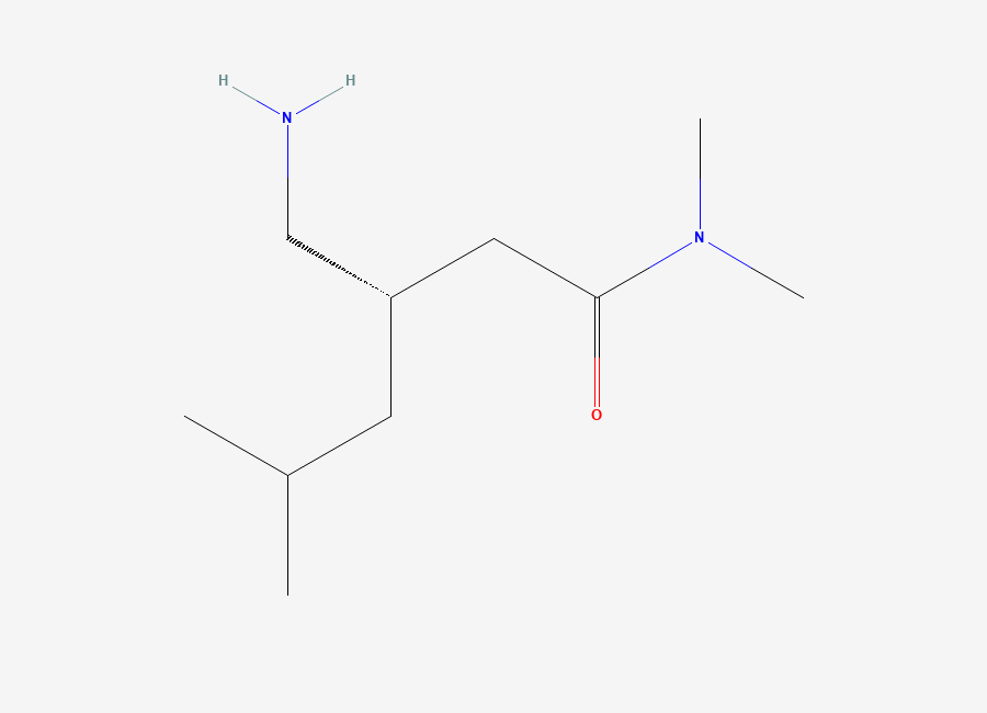 Two-dimensional chemical structure of Pregabalin Amine Amide Impurity, CAS 1567946-71-7