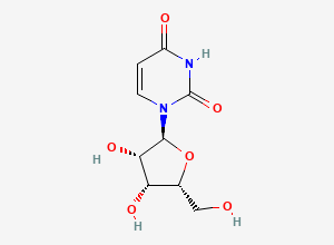 Two-dimensional chemical structure of 1-[(2S,3S,4R,5R)-3,4-dihydroxy-5-(hydroxymethyl)oxolan-2-yl]pyrimidine-2,4-dione