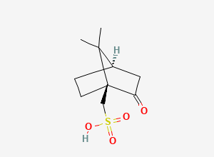 Two-dimensional chemical structure of D-Camphor Sulfonic Acid, CAS 3144-16-9