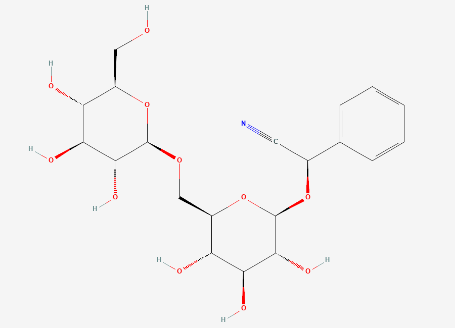Two-dimensional chemical structure of Amygdalin