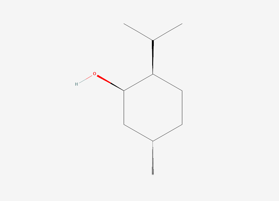 Two-dimensional chemical structure of (-)-Neomenthol