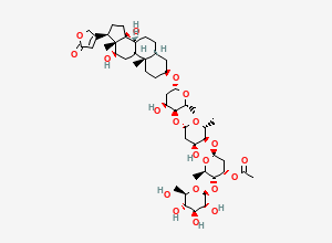 Two-dimensional chemical structure of Digoxin EP mpurity H/ Lanatoside C, CAS 17575-22-3