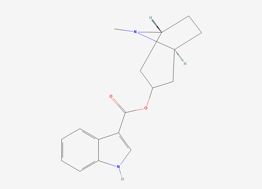 Two-dimensional chemical structure of Tropisetron