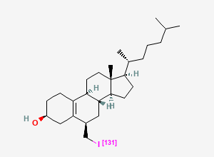 Two-dimensional chemical structure of Norcholestenol iodomethyl ((sup 131)I)