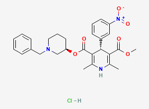 Two-dimensional chemical structure of Benidipine Hydrochloride
